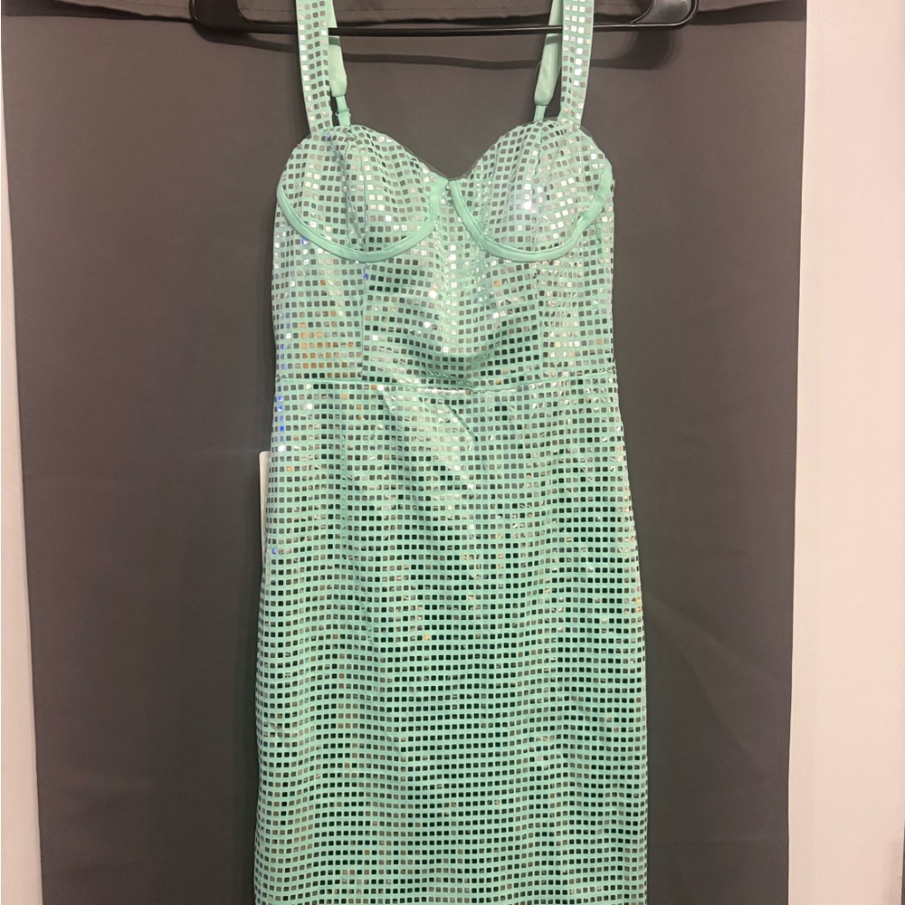 Mint Green Sequin Dress